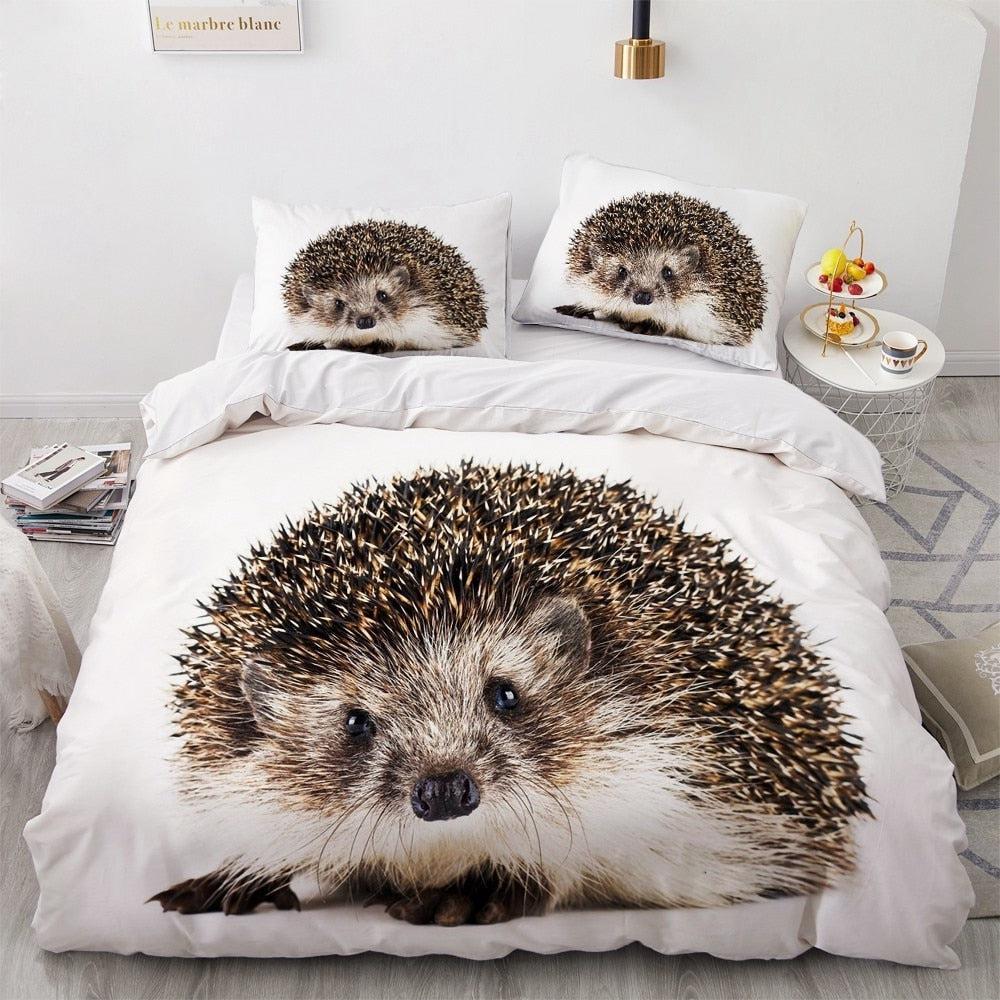 Adorable hedgehog duvet cover
