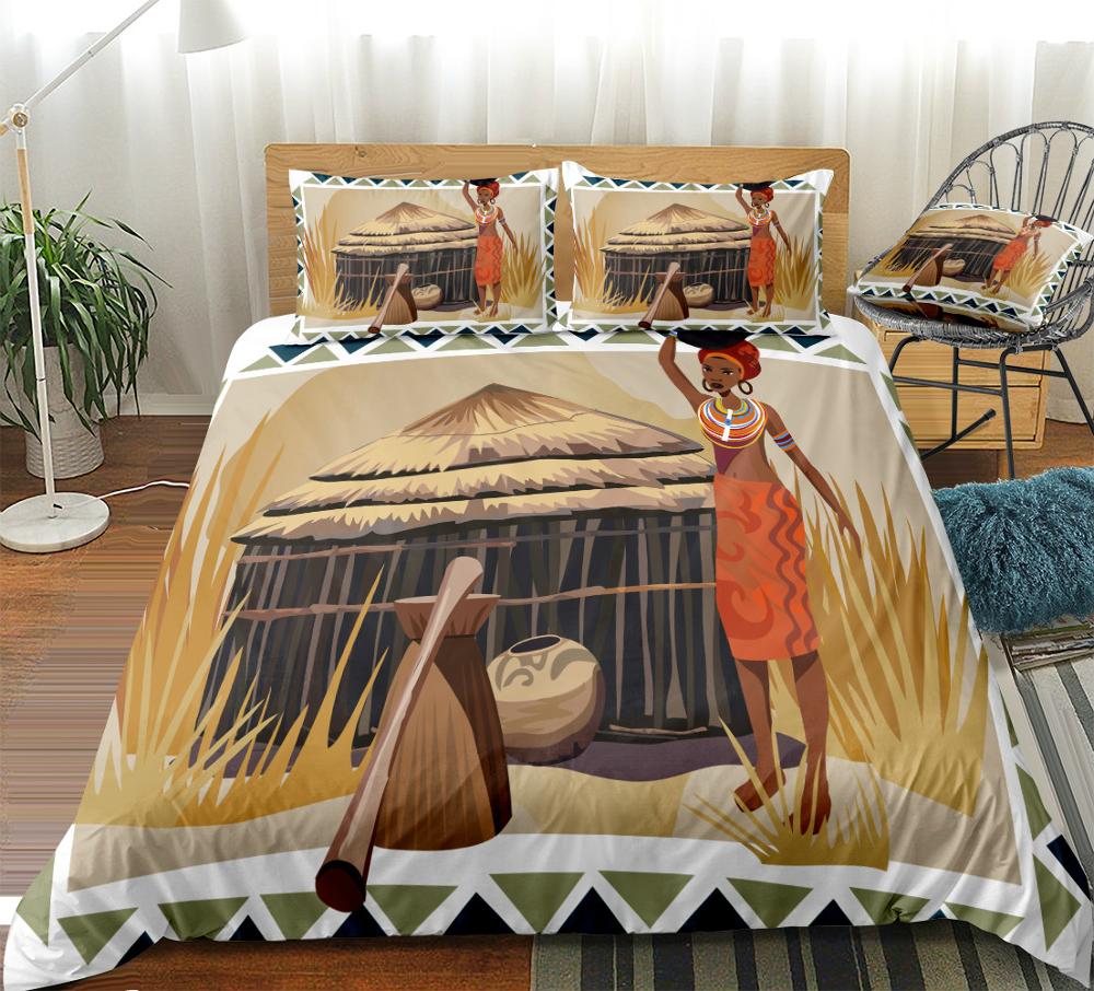 Africa and savannah duvet cover