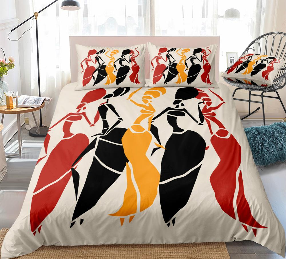 African dance of duvet cover