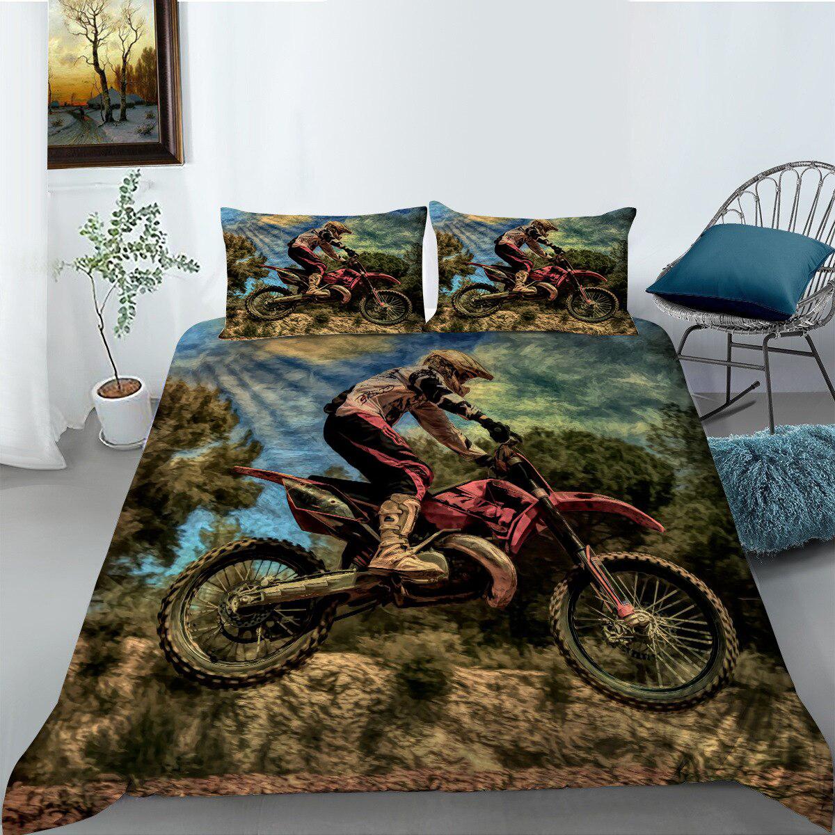 All -terrain motorcycle duvet cover