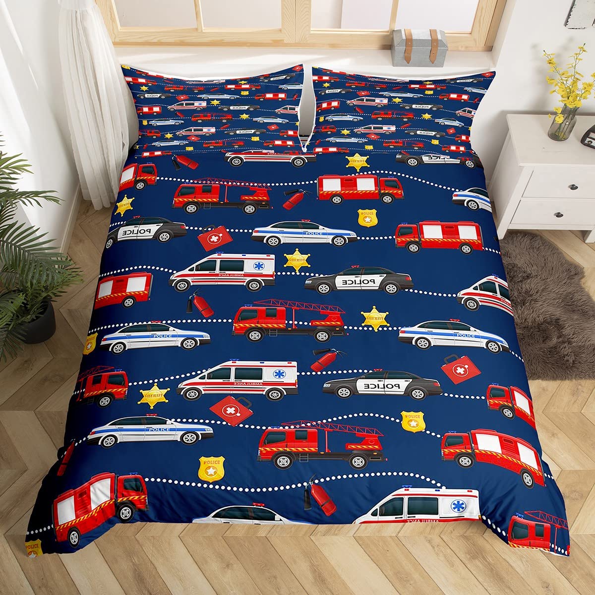 Ambulance car duvet cover