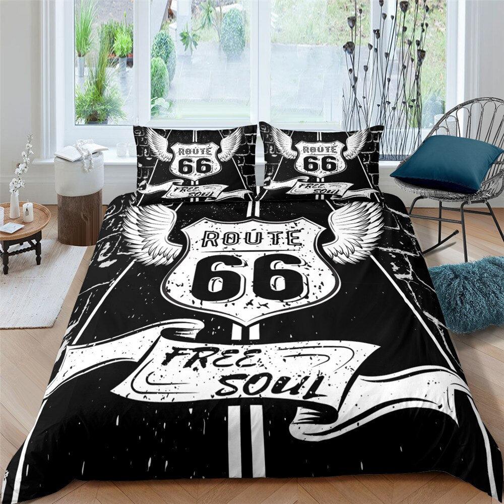 American route duvet cover