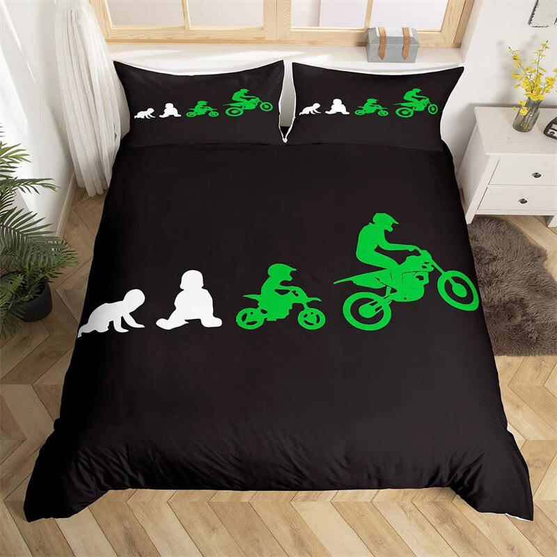 Baby motorcycle duvet cover