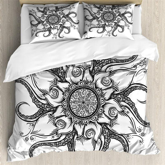 Black spot pirate duvet cover