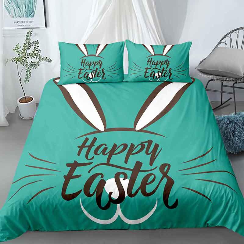 Blue rabbit duvet cover