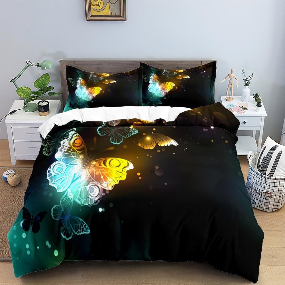 Bright butterfly duvet cover