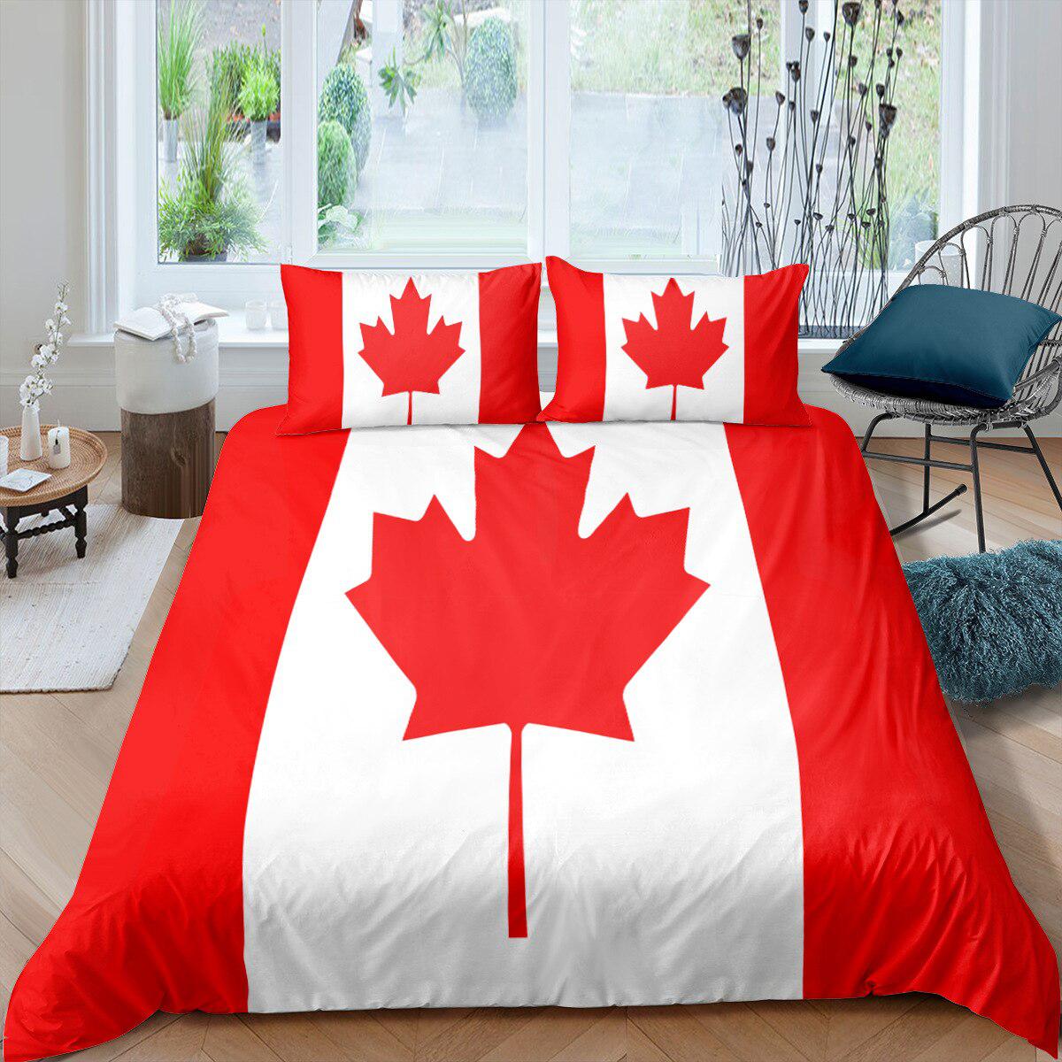 Canada flag duvet cover