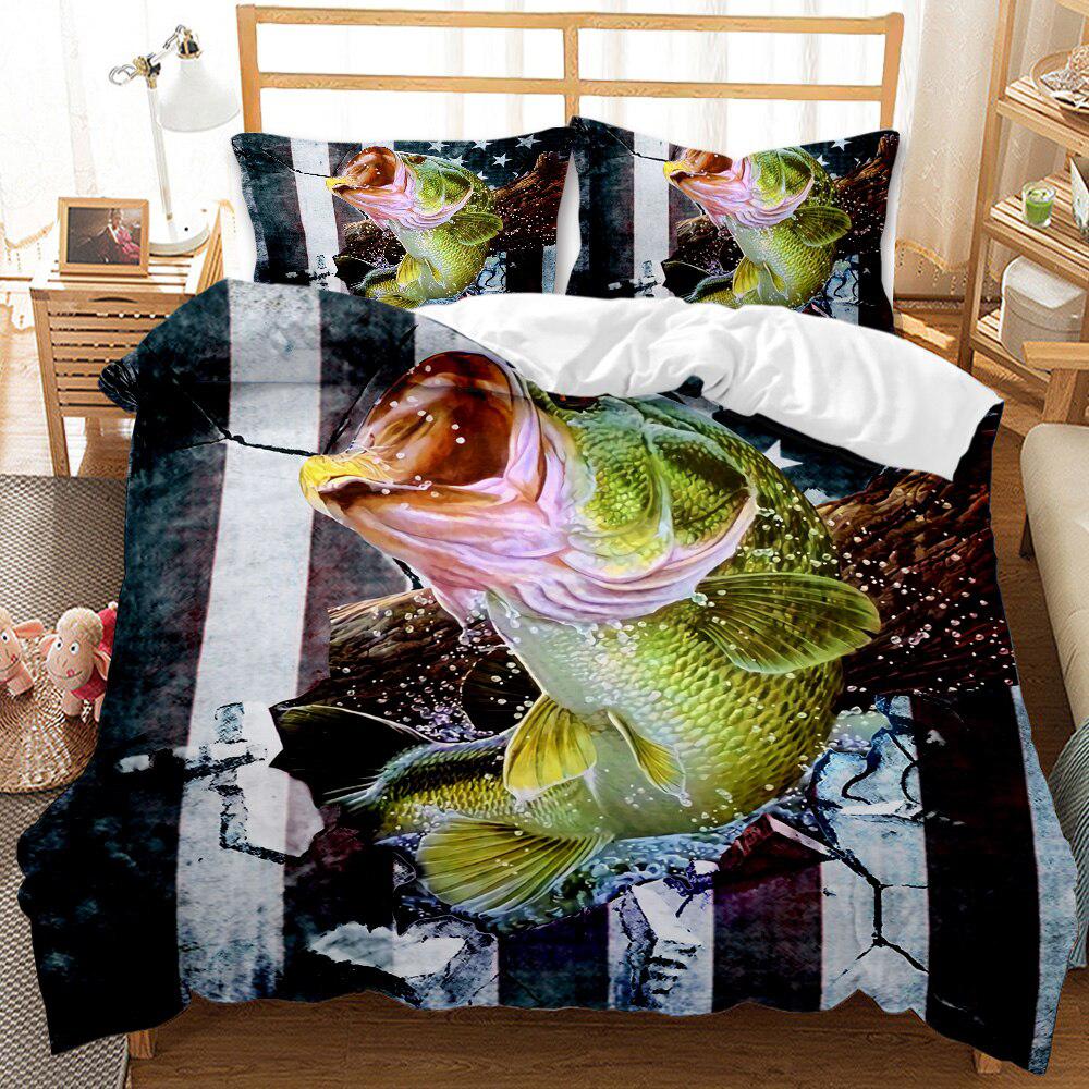 Carnivorous fisherman's duvet cover