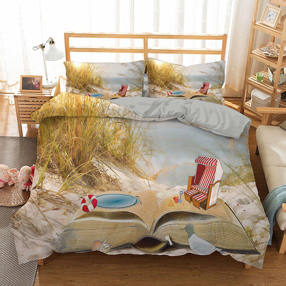 Children's beach duvet cover