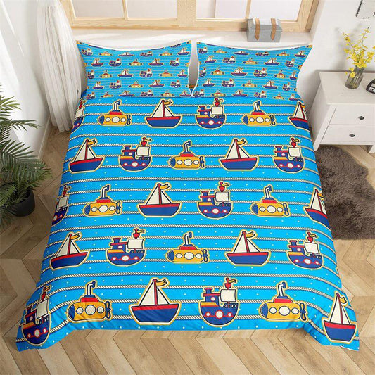 Children's pirate duvet cover