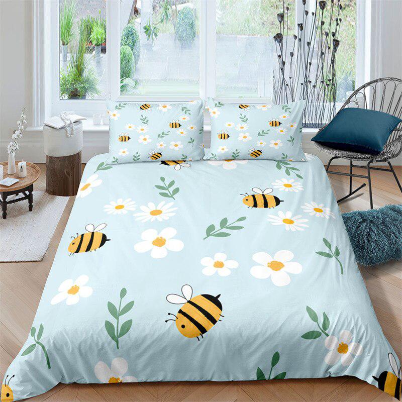 Clear bee duvet cover