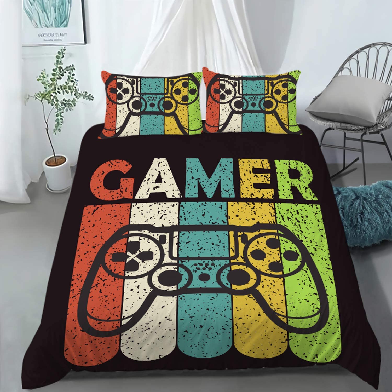 Console gaming duvet cover