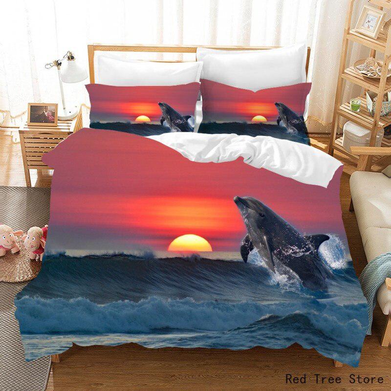 Dauphin duvet cover lying of sun