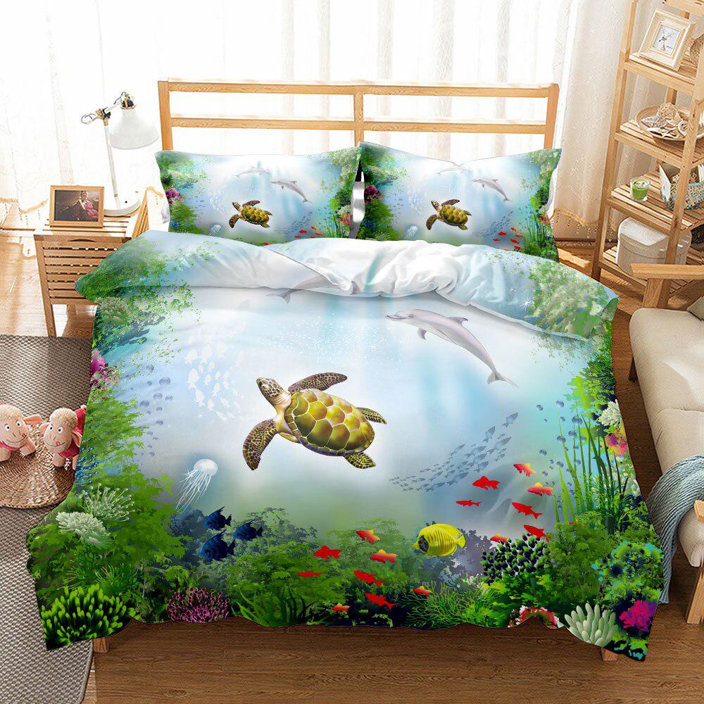 Dauphin tortoise duvet cover