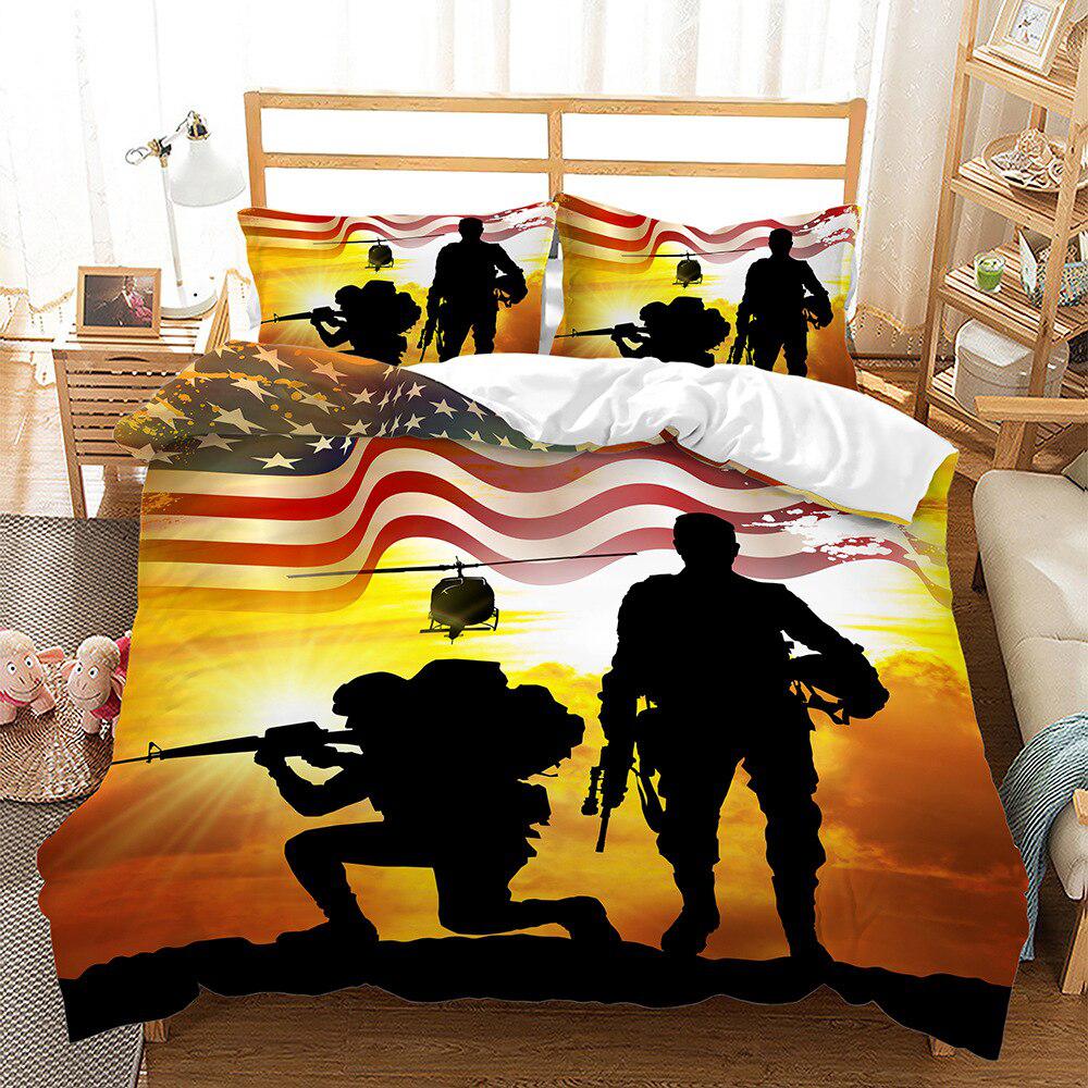 Duvet cover American soldiers
