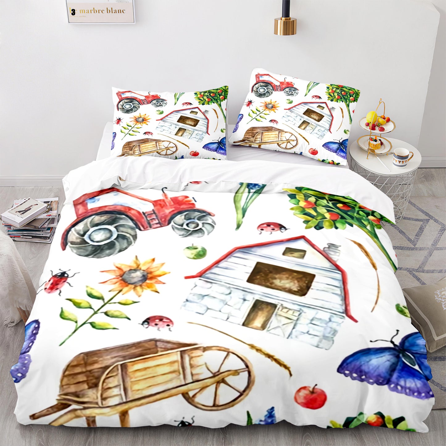 Duvet cover firm tractor