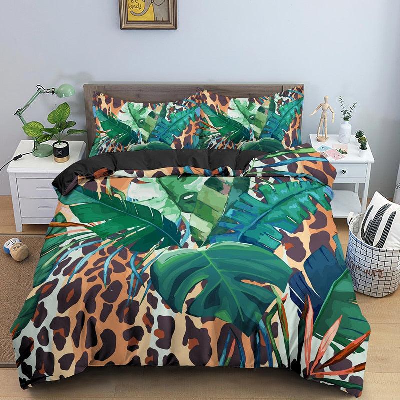 Duvet cover jungle camouflage