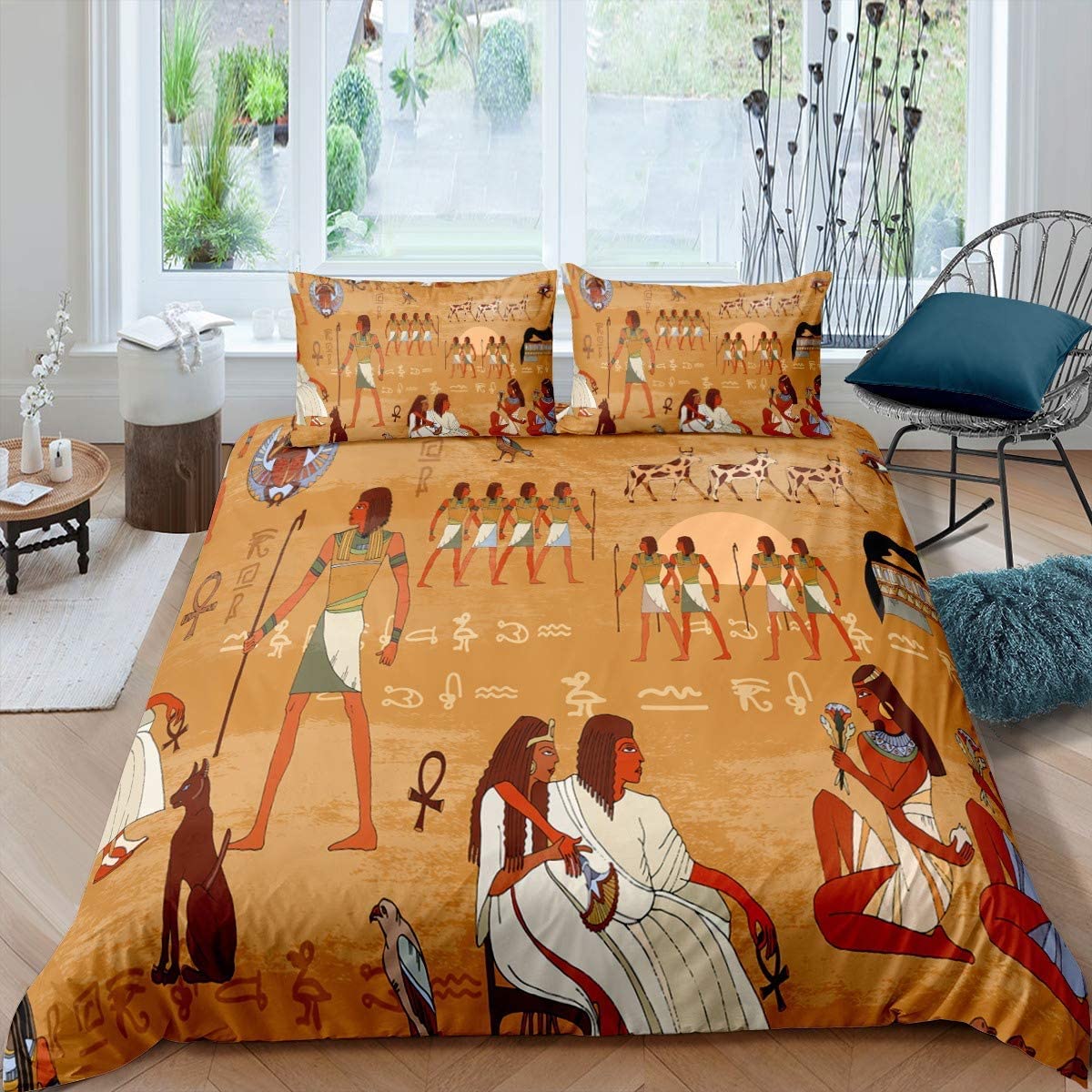 Egyptian civilization duvet cover