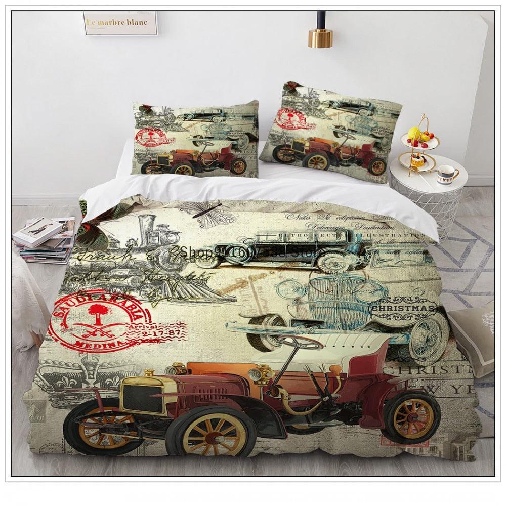 England duvet cover car