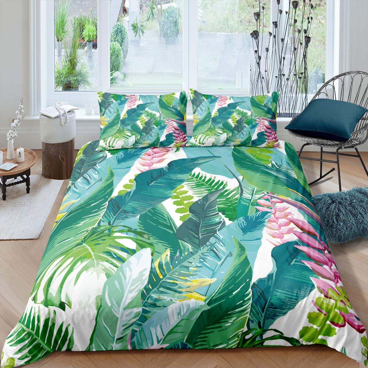 Exotic tropical duvet cover