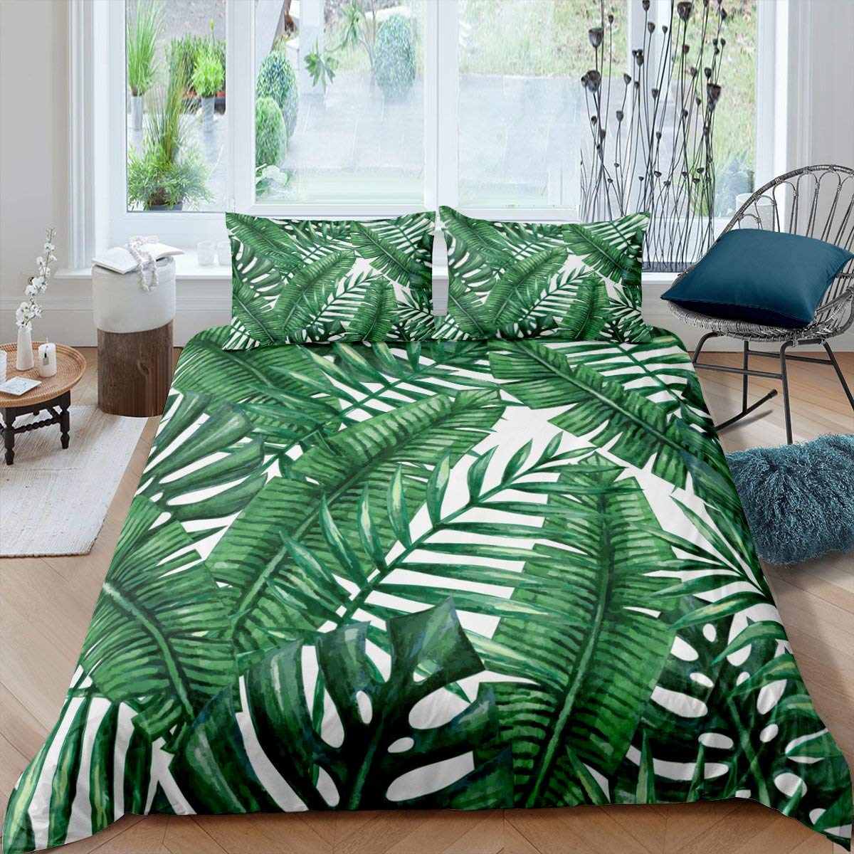 Forest tropical duvet cover