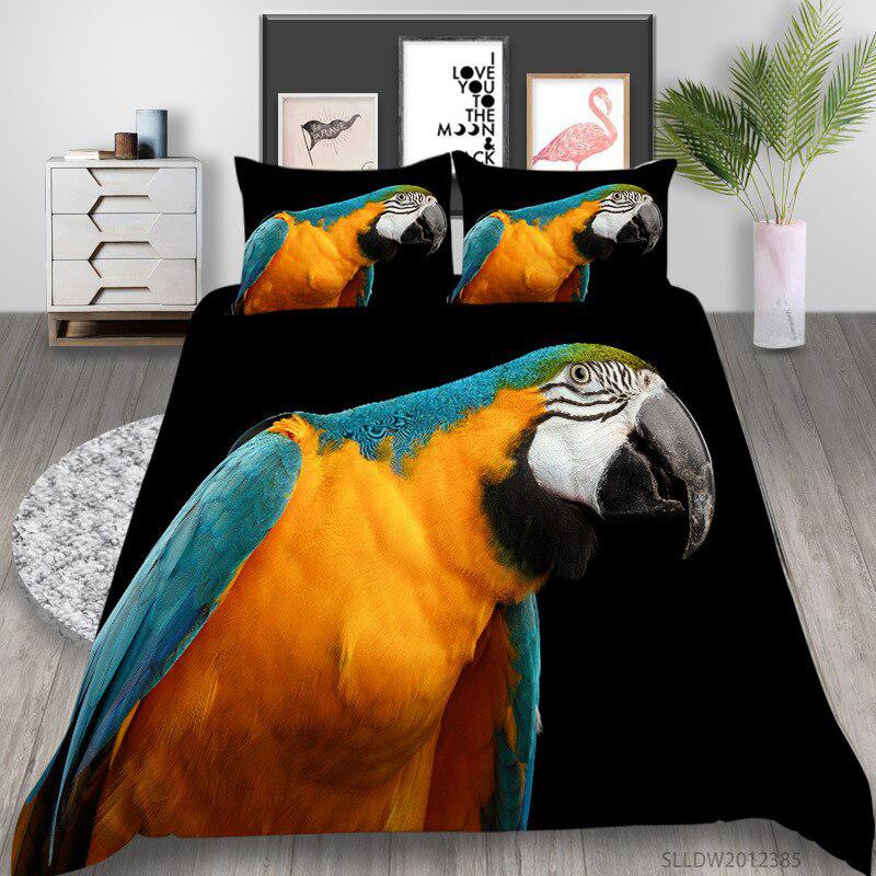 Funny parrot duvet cover