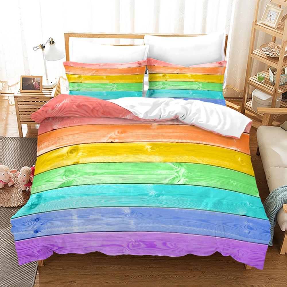 Gay rainbow duvet cover