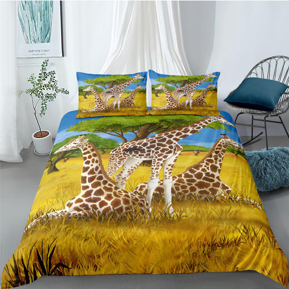 Giraffe duvet cover sleeping