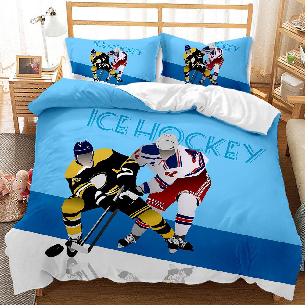 Ice hockey duvet cover