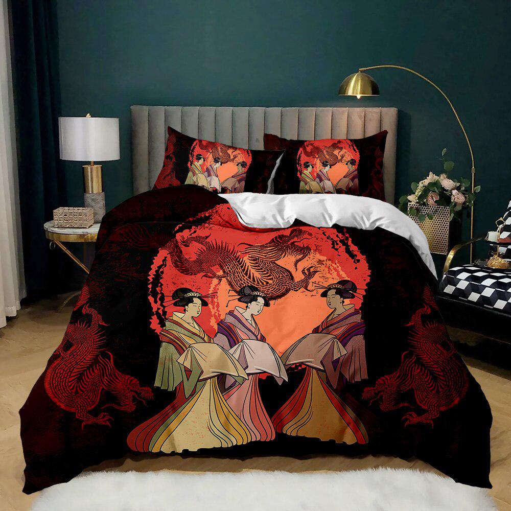 Japanese Dragon Duvet Cover