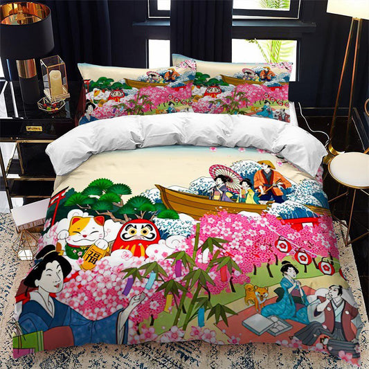 Japanese pattern duvet cover