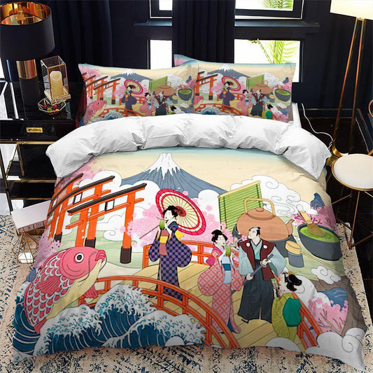 Japanese pattern duvet cover