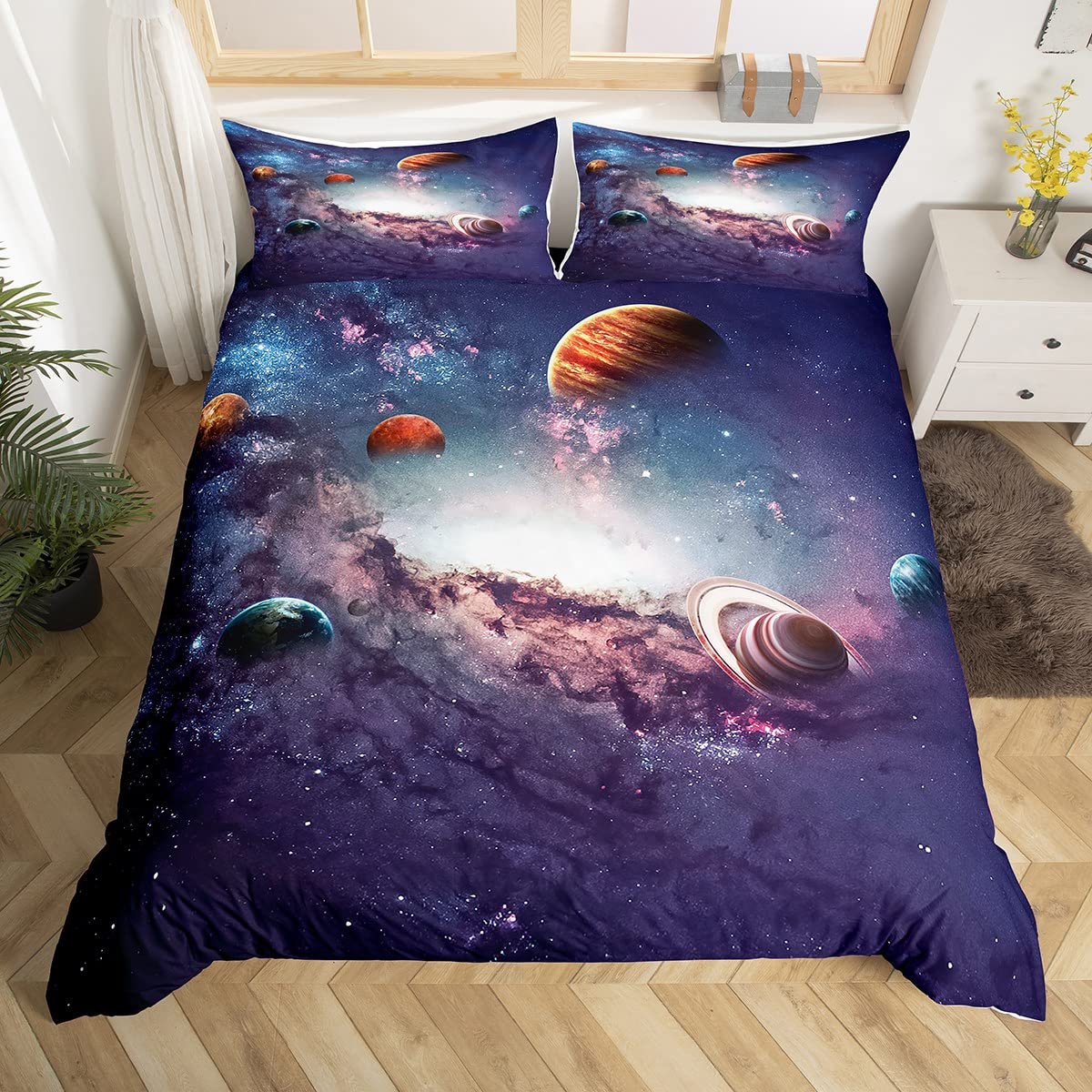 Jupiter space duvet cover