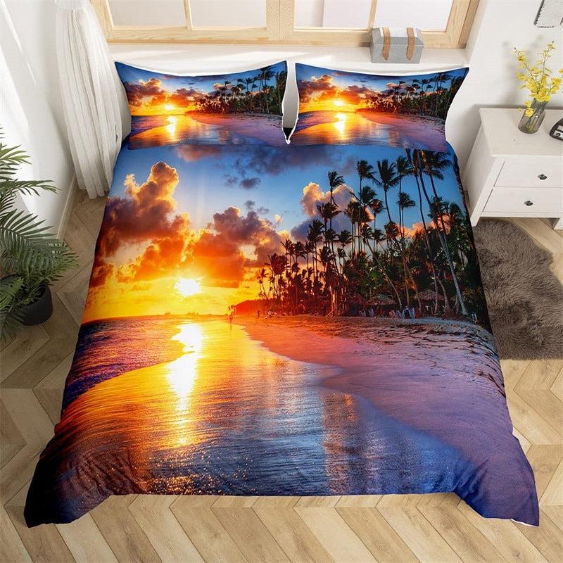 Magnificent palm duvet cover