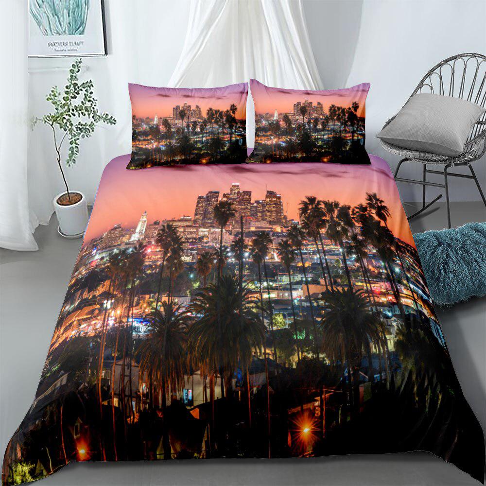 Miami city duvet cover