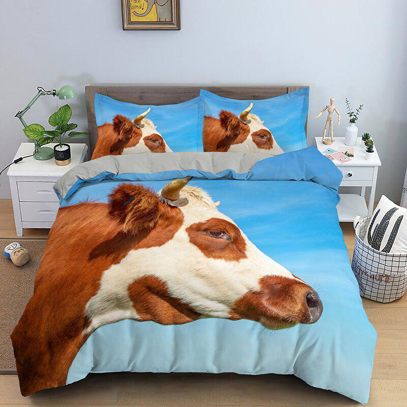 Montbéliard cow quilt cover