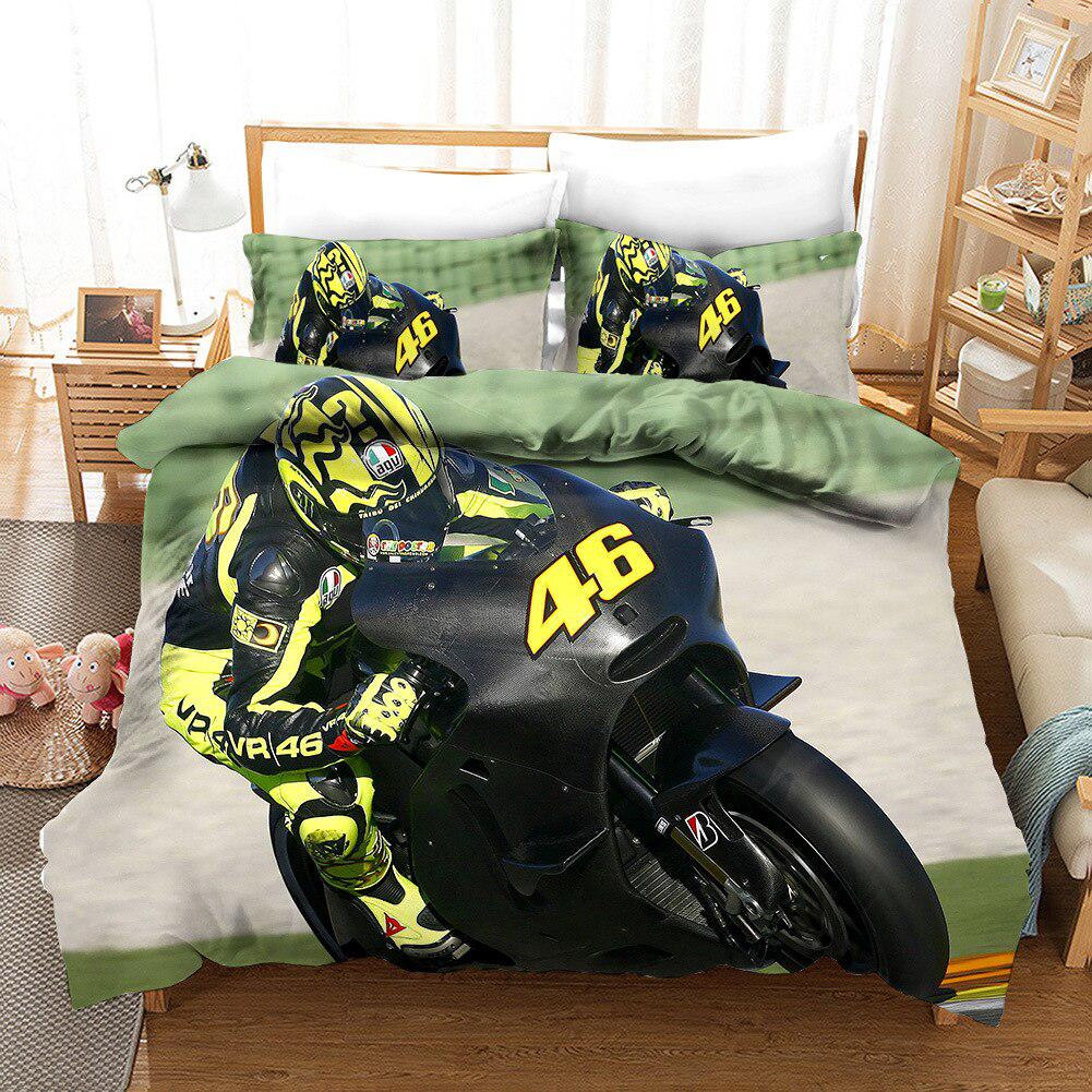 Motorcycle Race Duvet Cover