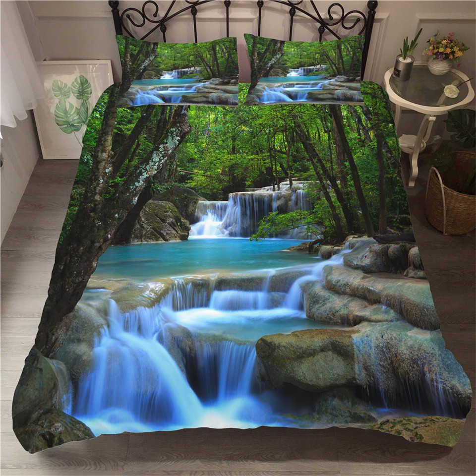 Natural tropical duvet cover