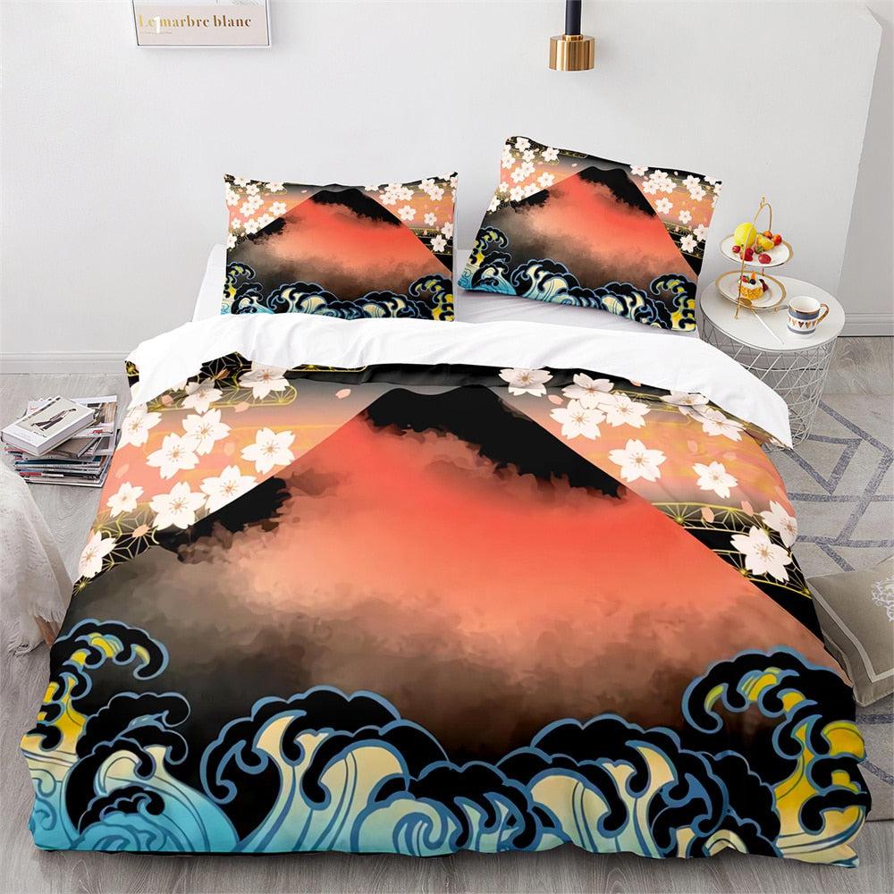 Night mountain duvet cover