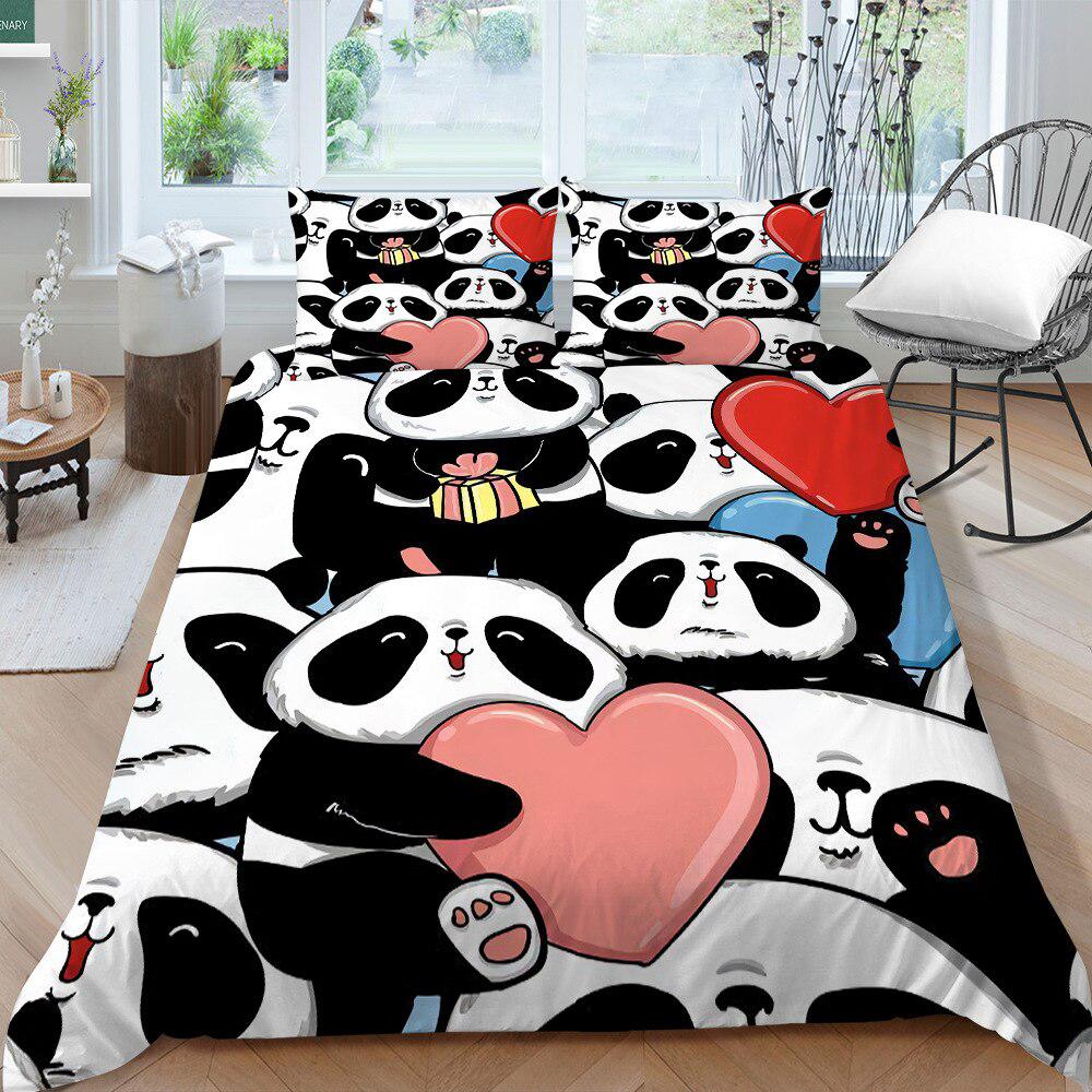 Panda duvet cover 2 people