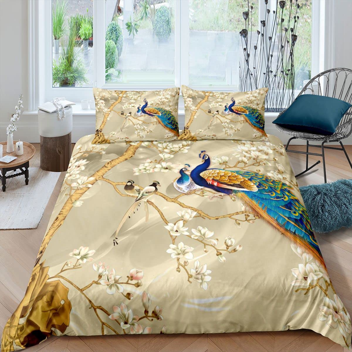 Paon style duvet cover