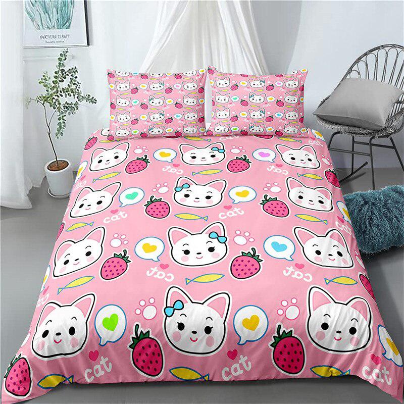 Pink chat duvet cover