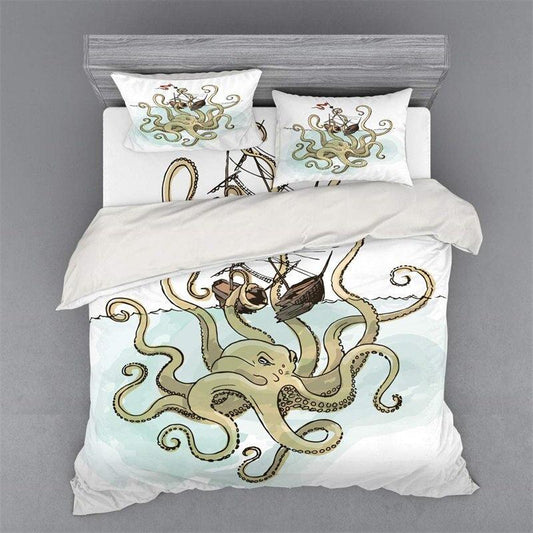 Pirate monster duvet cover