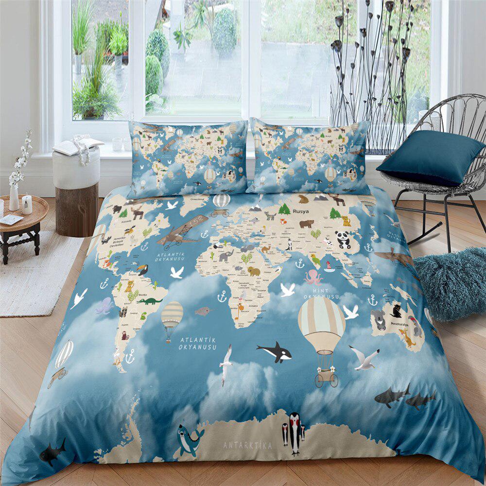 Polar world duvet cover