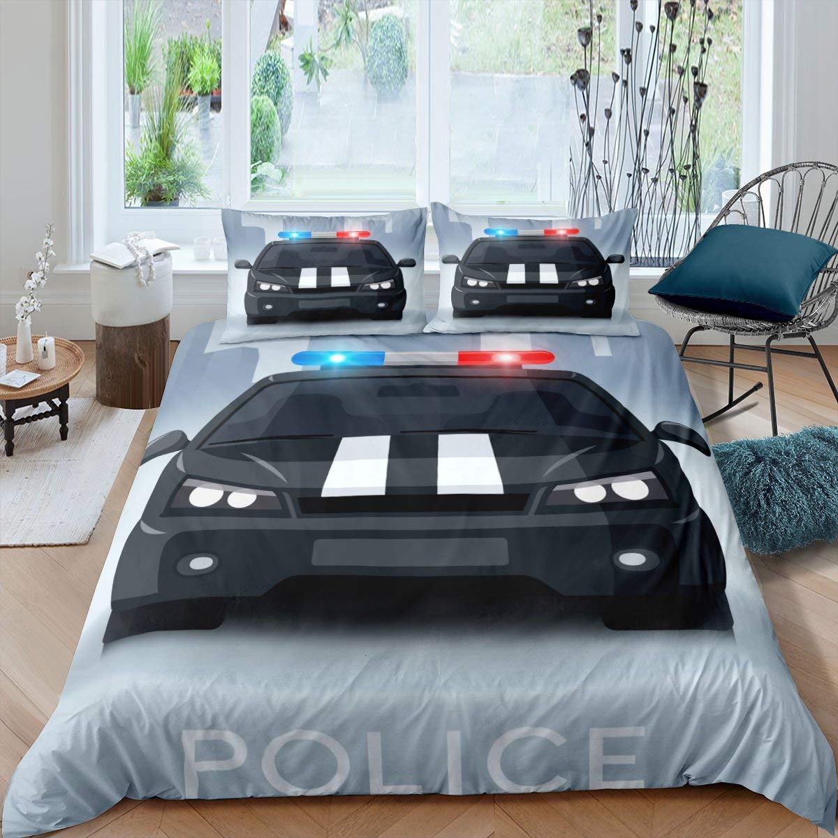 Police duvet cover a place