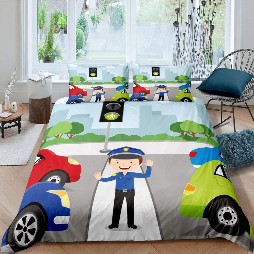 Police duvet cover a place