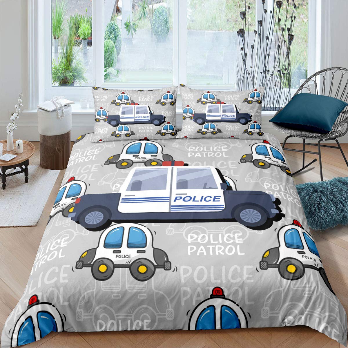 Police duvet cover a place