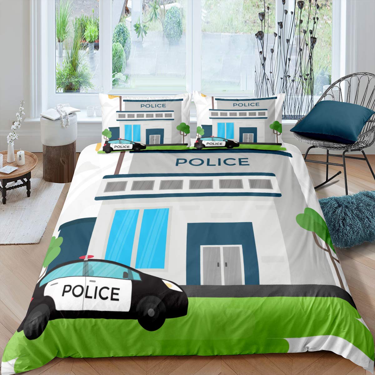 Police duvet cover a place