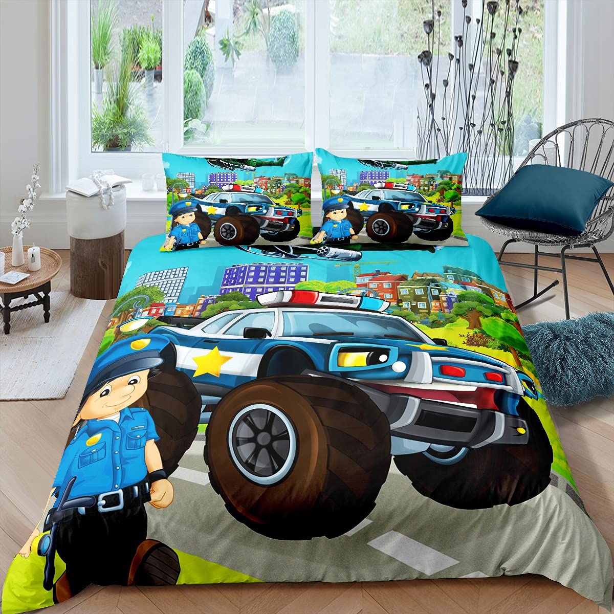 Police duvet cover a place