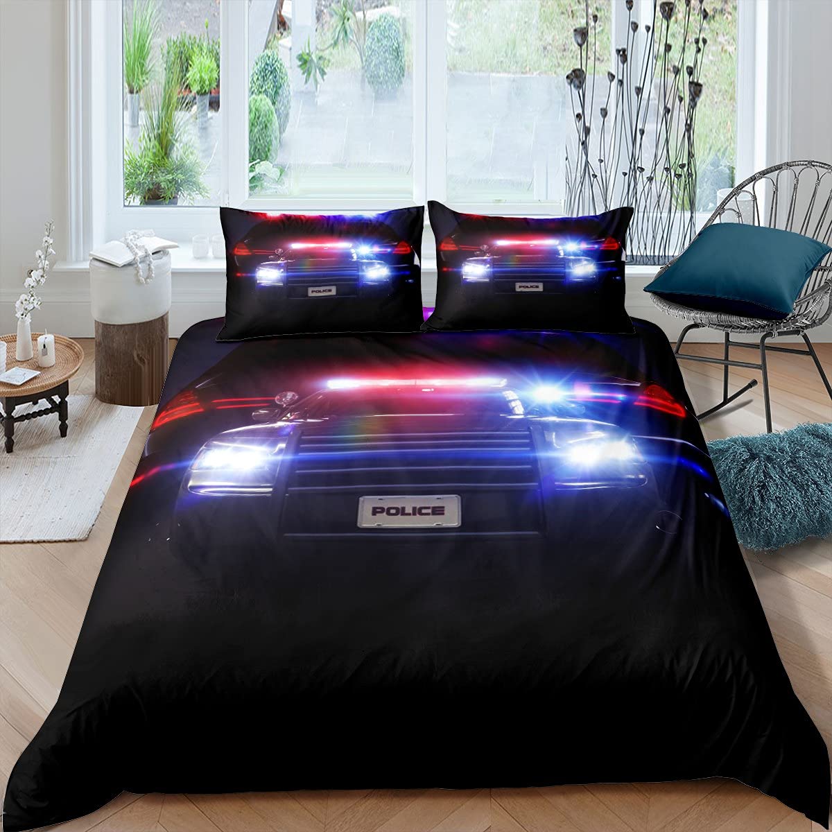 Police duvet cover a place